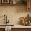 Noce Travertine Tile 6x6 Tumbled — Kitchen backsplash
