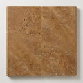 Noce Travertine Tumbled 12 x 24 x 1.25 Bullnose Coping 12x24 close-up