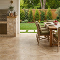 Noce Travertine Tumbled 12 x 24 x 1.25 Paver 12x24 — Backyard patio