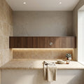 Noce Travertine Tumbled 12 x 24 x 2 Bullnose Coping 12x24 pool coping — Spa spa overhang edge