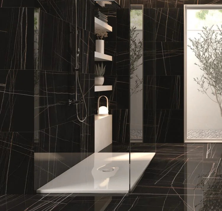 Noir Black 24x48 Polished Porcelain Tile