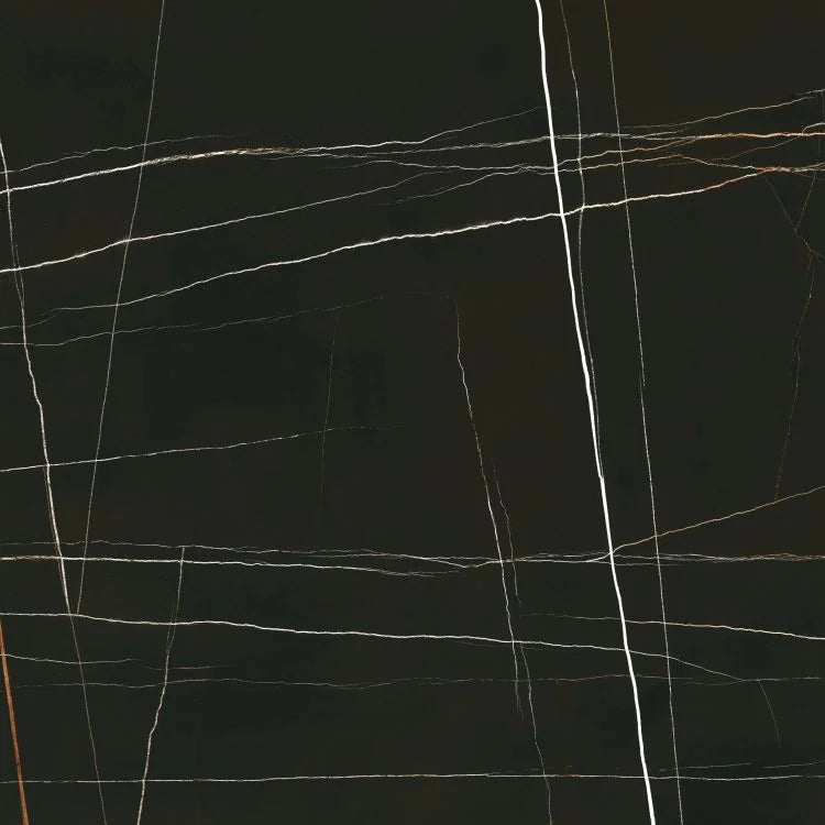 Noir Black 48x48 Polished Porcelain Tile