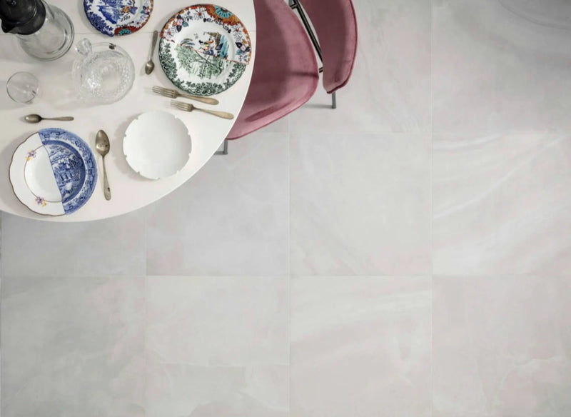 Nolita Bianco 24x24 Milano Satin Porcelain Deco Tile