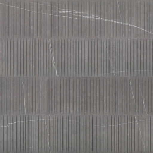 Nomade Argent 48x24 Parallelo Deco Matte Ceramic Tile