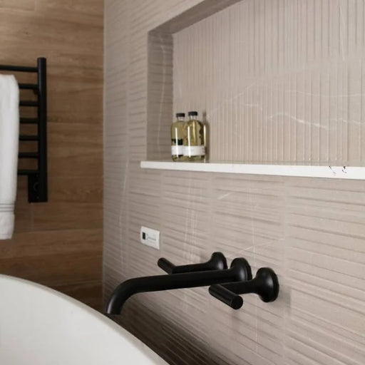 Nomade Bone 24x48 Parallelo Deco Matte Ceramic Field Tile