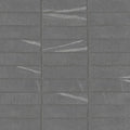 Nomade Noir 12x12 1x4 Straight Set Matte Porcelain Mosaic
