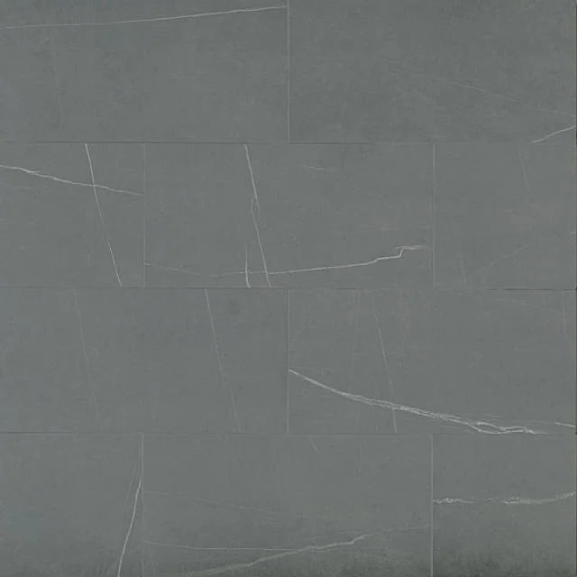 Nomade Noir 12x24 Matte Ceramic Field Tile