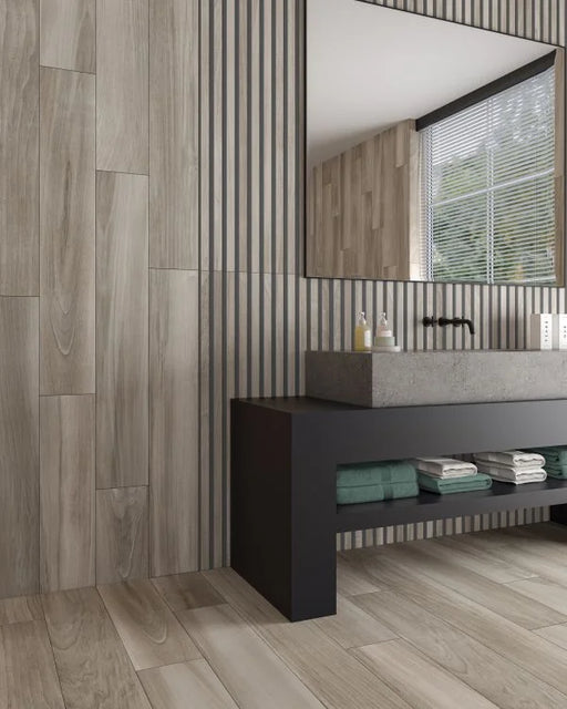 Norway Taupe 8x48 Wood Look Porcelain Tile