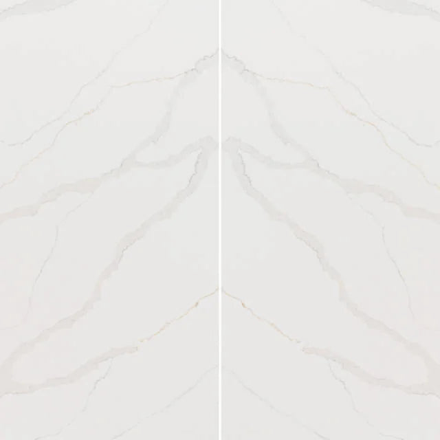 Nouvel Calacatta Annata Super Jumbo 139x81 Polished 3cm Quartz Slab