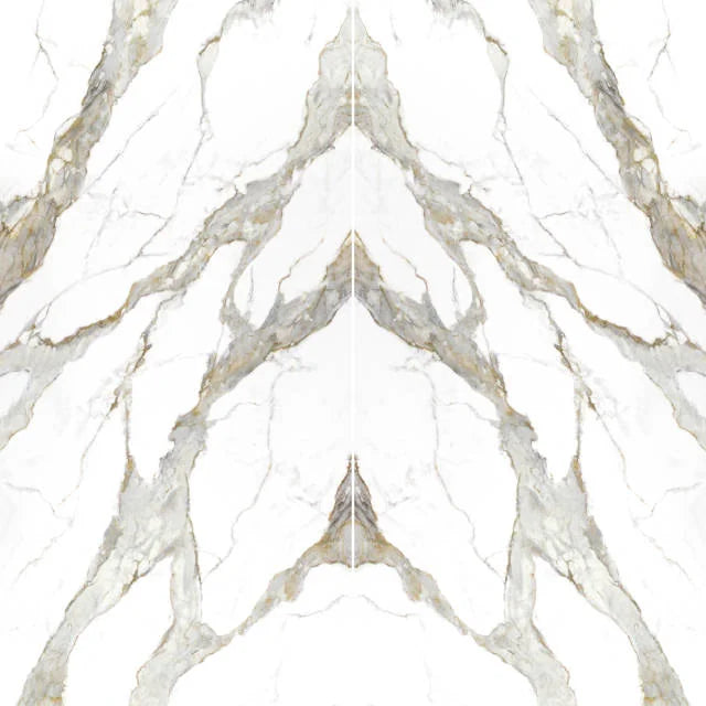 Nouvel Calacatta Currat 126x63 Bookmatch Polished 2cm Marble Slab