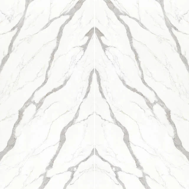 Nouvel Statuario Chantilly 126x63 Polished 2cm Bookmatch Marble Slab