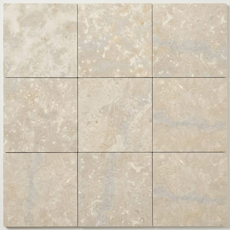 Nova Gold Limestone Tile 12x12 Honed close-up