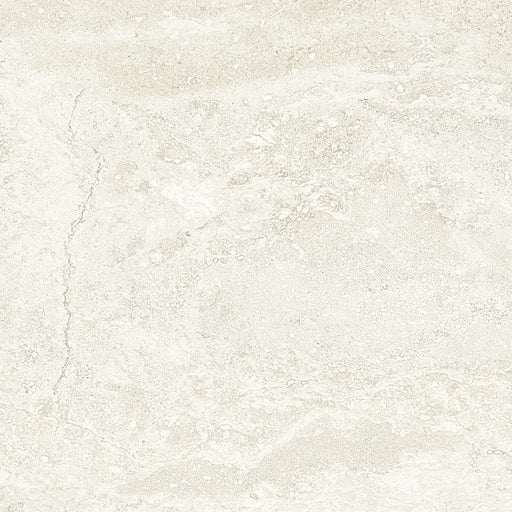 Novabell Thermae Milk matte porcelain tile with an ivory background and delicate beige stone-look patterns.