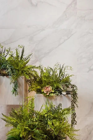 Nuvole White Marble 24x48 Polished Porcelain Tile