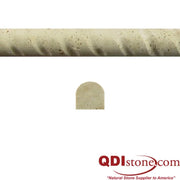 Nysa 02x12x01 Unfilled & Honed Travertine Single Ogee Trim