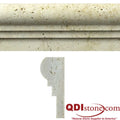 Nysa 02x12x01 Unfilled & Honed Travertine Single Ogee Trim
