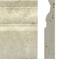 Nysa 02x12x01 Unfilled & Honed Travertine Single Ogee Trim