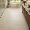 Nysa 24x24 Filled & Honed Travertine Tile — Primary Bath floor