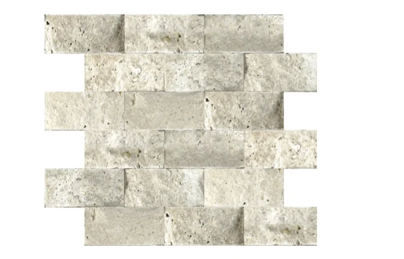 Nysa 10x5.75x6 Split-Face Travertine Ledger Stone