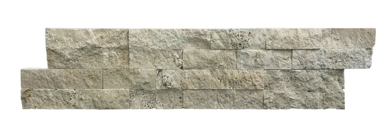 Nysa 10x5.75x6 Split-Face Travertine Ledger Stone