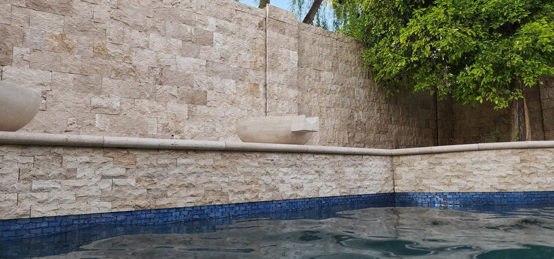 Nysa 06x2.5x06 Split-Face Travertine Corner Ledger Stone