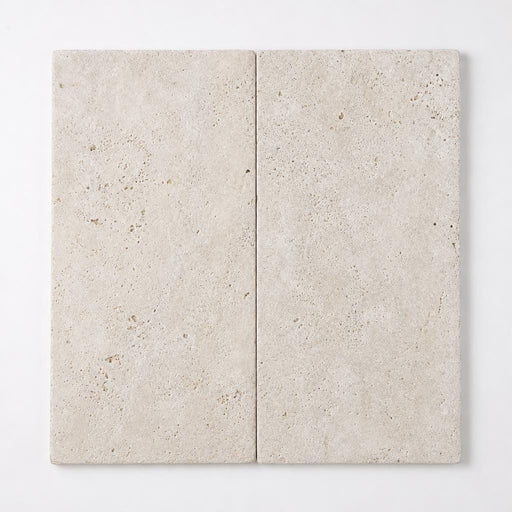 Nysa Travertine Paver 12x24 Tumbled 1.25 inch close-up