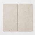Nysa Travertine Paver 12x24 Tumbled 2 inch close-up