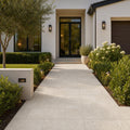 Nysa Travertine Paver 12x24 Tumbled 2 inch — Front Yard walkway