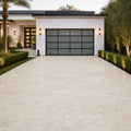Nysa Travertine Paver 12x24 Unfilled, Honed 2 inch — Front Yard driveway