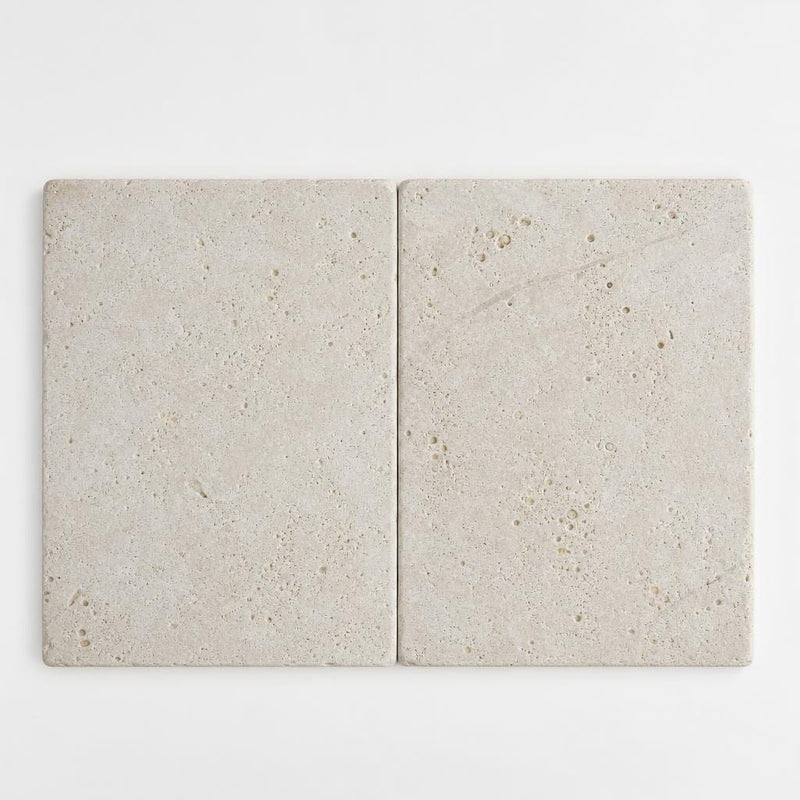 Nysa Travertine Paver 16x24 Tumbled 1.25 inch close-up