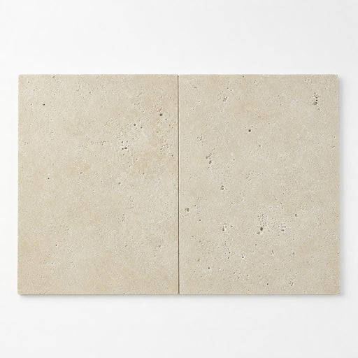 Nysa Travertine Paver 16x24 Unfilled, Honed 2 inch close-up