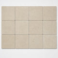 Nysa Travertine Paver 6x6 Tumbled 1.25 inch close-up