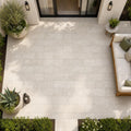 Nysa Travertine Paver 8x16 Tumbled 1.25 inch — Backyard patio