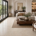 Nysa Travertine Tile 18x18 Filled, Honed — Living Room floor