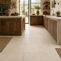 Nysa Travertine Tile 18x18 Tumbled — Kitchen floor