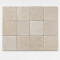 Nysa Travertine Tile 4x4 Tumbled close-up