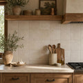 Nysa Travertine Tile 8x8 Tumbled — Kitchen backsplash