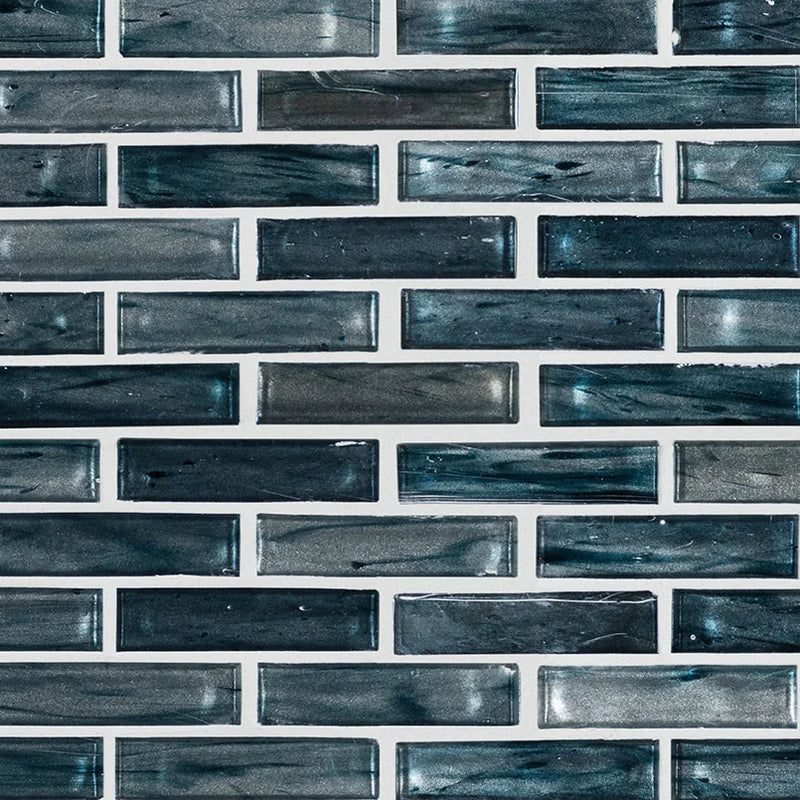 Oasis Blast 1x4 Misc. Glass Brick Mosaic Tile