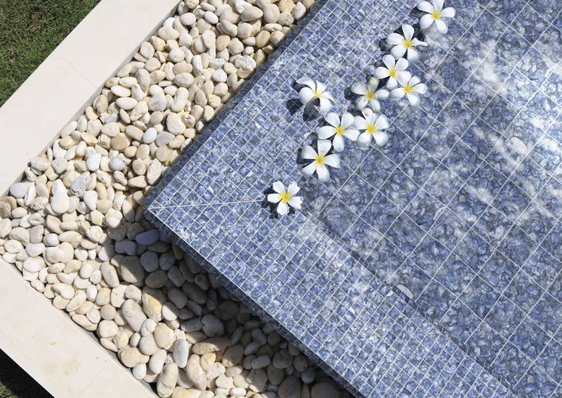 Ocean Blue Bali 6x6 Matte Straight Porcelain Pool Tile