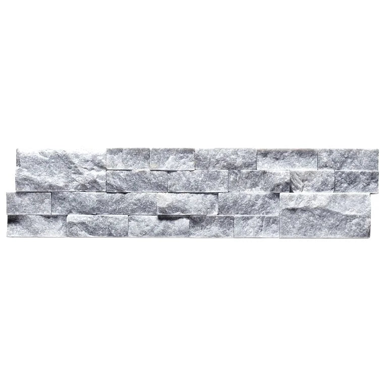 Ocean Storm Split 3D Stack 5-7/8x24 Mesh Quartzite Ledger Stone