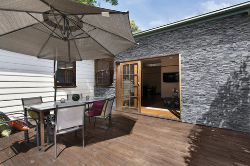 Ocean Storm Split 3D Stack 5-7/8x24 Mesh Quartzite Ledger Stone