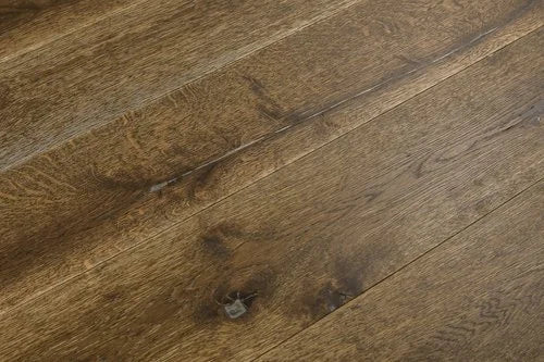 Old Town Molek 7-1/2 in x Random Length (24 in - 73 in) Plank Wirebrushed, Urethane Engineered Oak Hardwood Flooring