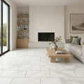 Olimpia Grey 11x22 Straight Porcelain Tile 12x24 — Living Room floor