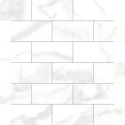 Olimpia Grey 2x4 Pressed Porcelain Mosaic Tile