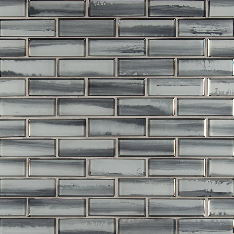 Ombre Grigia 2x6 Misc. Glass Subway Tile