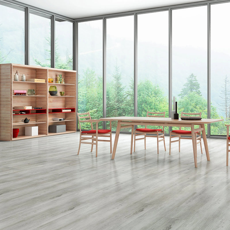 Omnia Smoked Pewter 9x60 EIR Micro-Bevel 20mil SPC Vinyl Flooring