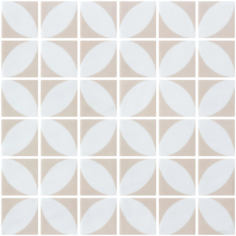 Onix Icon Penta Azalea Pink 2x2 Matte Glass Mosaic