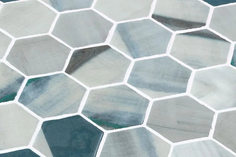 Onix from Spain Vanguard Hex XL Bluish Grey Hexagon Mosaic