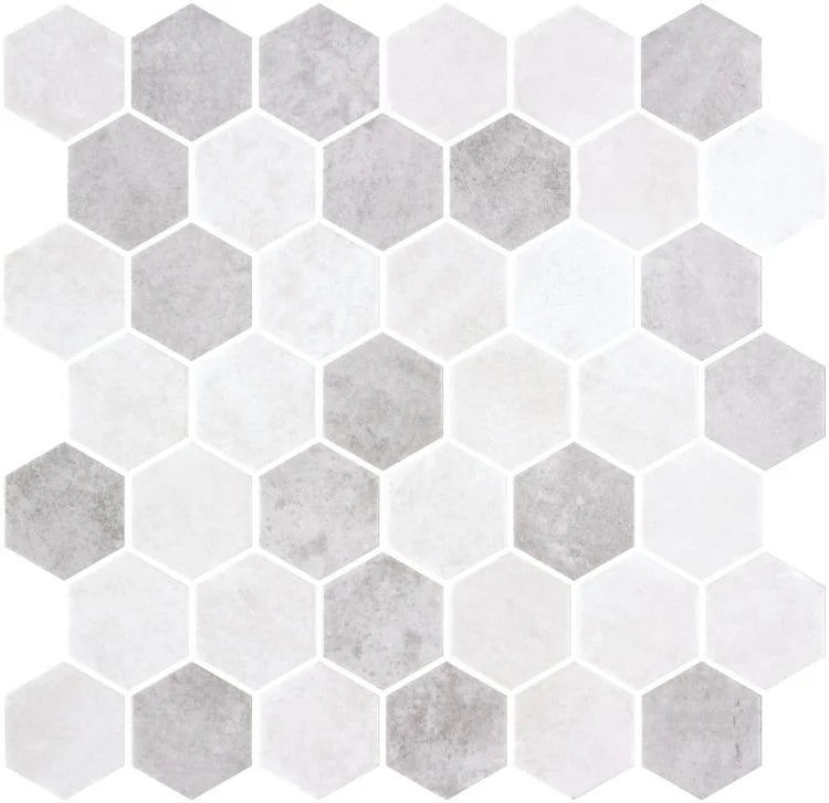 Onix from Spain Zelik XL Helsinki Hexagon Glass Mosaic