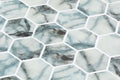Onix from Spain Vanguard Hex XL Azul Hexagon Mosaic